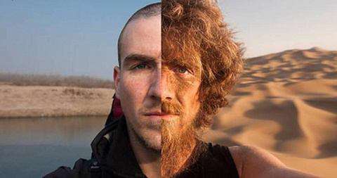 یک جهانگرد قبل و بعد از 4000 کیلومتر پیاده روى از چین تا آلمان